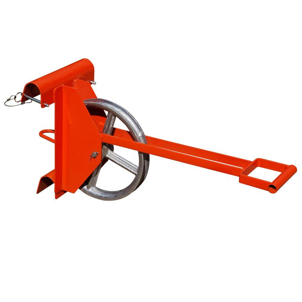 Long Handle Hoisting Wheel for Use with Ladder