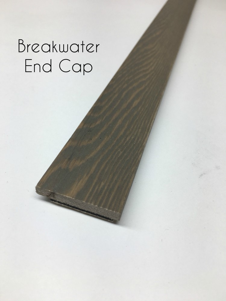 Timberchic Breakwater Peel and Stick Reclaimed Wooden Panels/Breakwater/End Cap / 3/8' x 1-1/4' x 48'