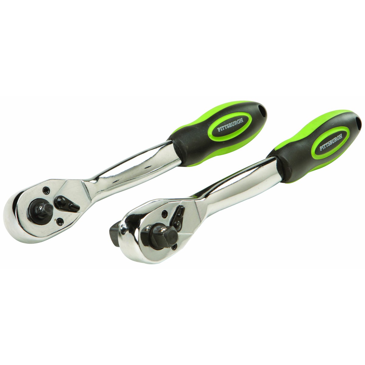 2 Pc 1/4 in. , 3/8 in. , 1/2 in. Dual Drive Ratchet Set